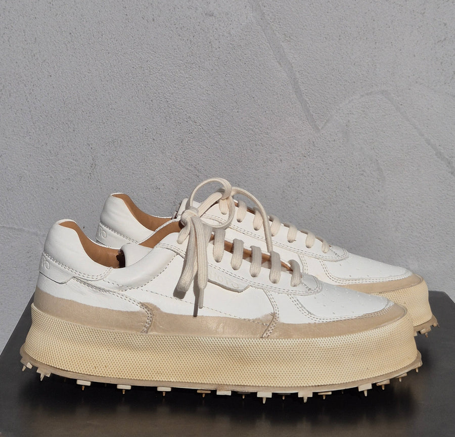 Shoto - Sneakers Bianco Tortora 6420