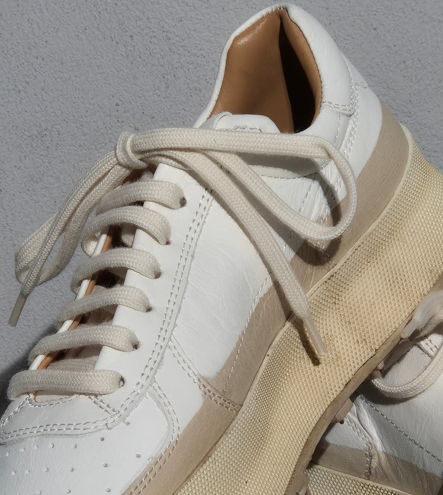 Shoto - Sneakers Bianco Tortora 6420